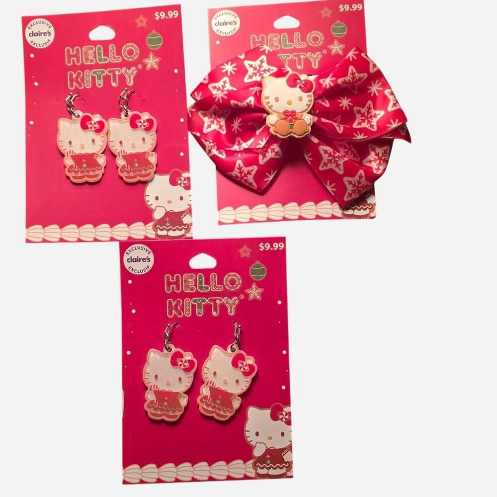 Hello Kitty Christmas Collection 3-Piece Set (Claire's)